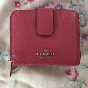 COACH Pink Leather Wallet